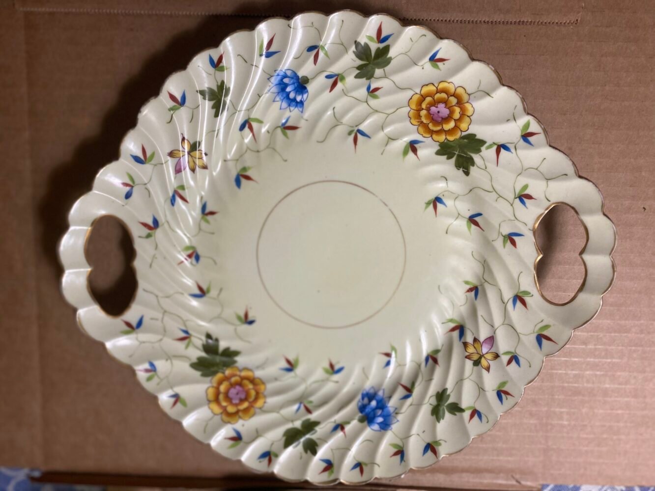 Bavarian Porcelain Serving Plate by Tettau, Schmidt & Greiner