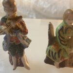Japanese Musician Figurines with Bass and Flute
