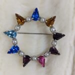 B David Many Colors Star Brooch