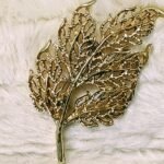 Gerry's Open Weave Leaf Brooch
