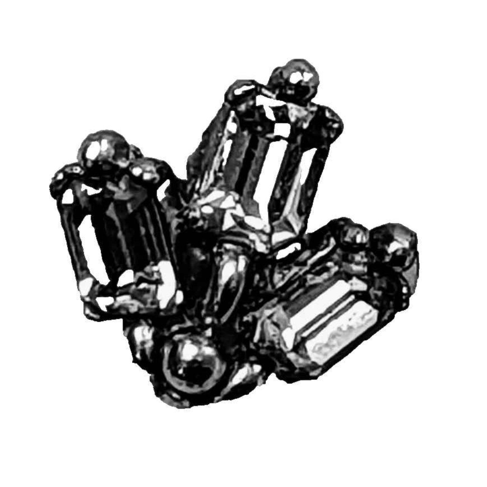 Bogoff Exquisite Rhinestone Earrings - Image 2