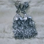 Sarah Coventry Tassel Silvertone Earrings