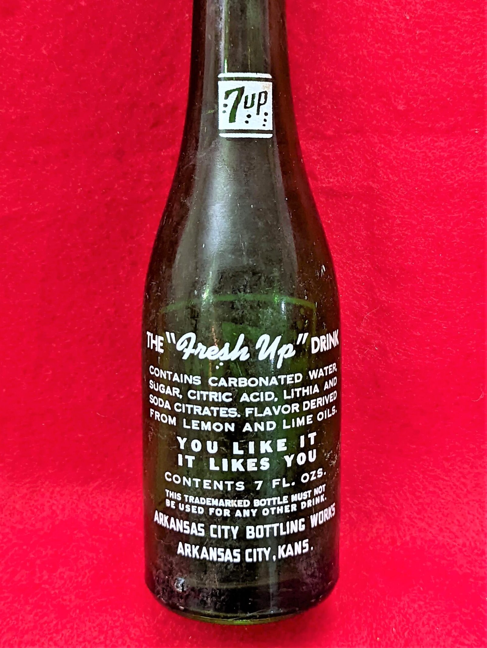 Vintage 7up Soda Bottle