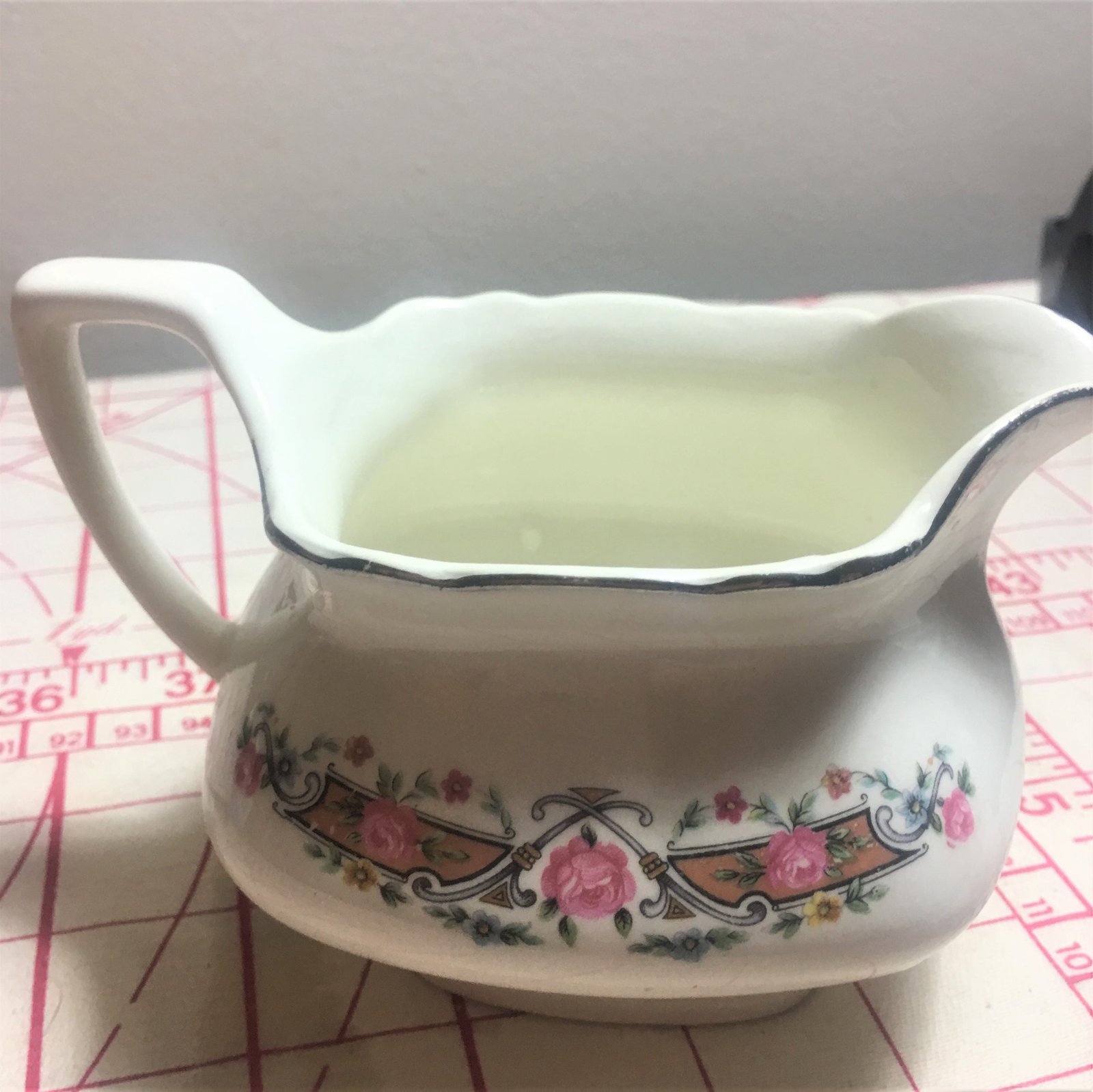 W. S. George White Cream Pitcher