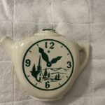Wall Pocket, Teapot Shape Clock