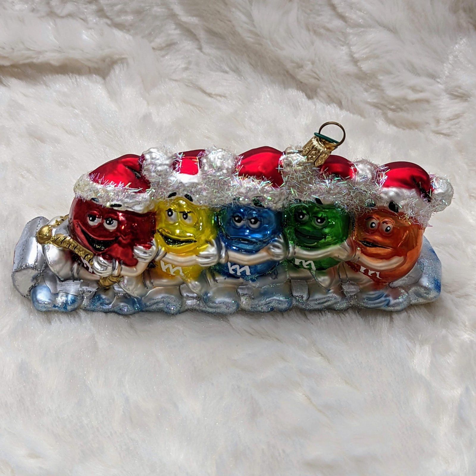 M&Ms Tobogganing Polonaise Christmas Ornament
