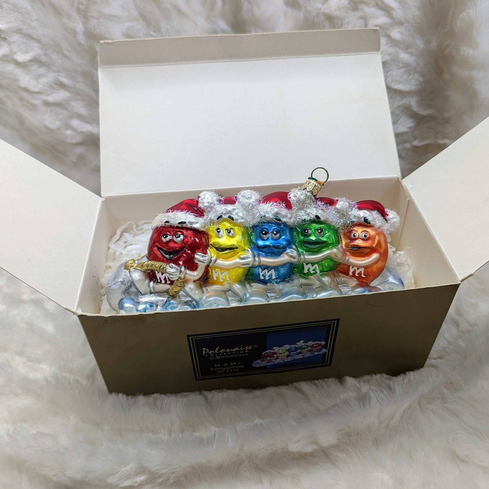 M&Ms Tobogganing Polonaise Christmas Ornament