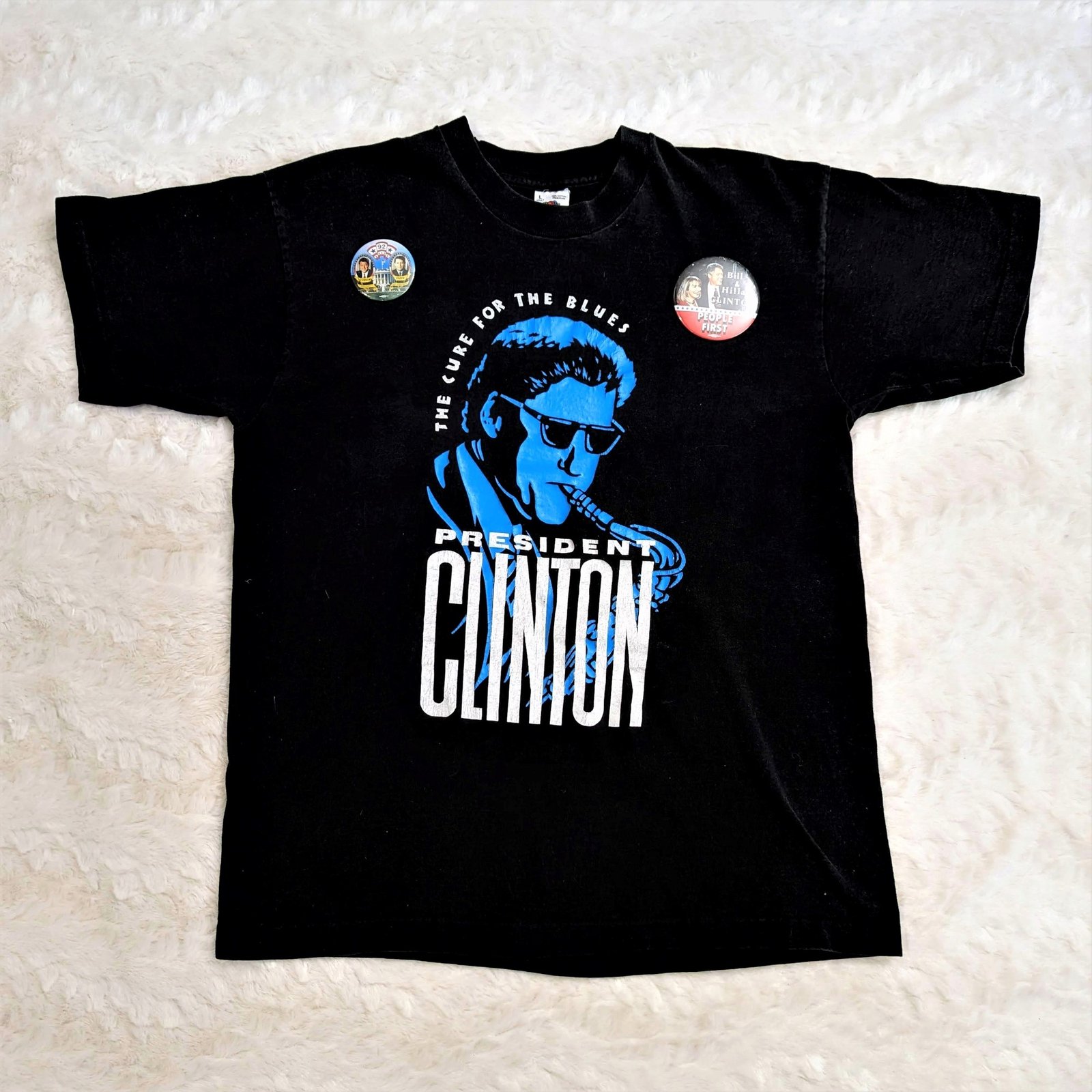 Clinton Campaign T-Shirt with pins