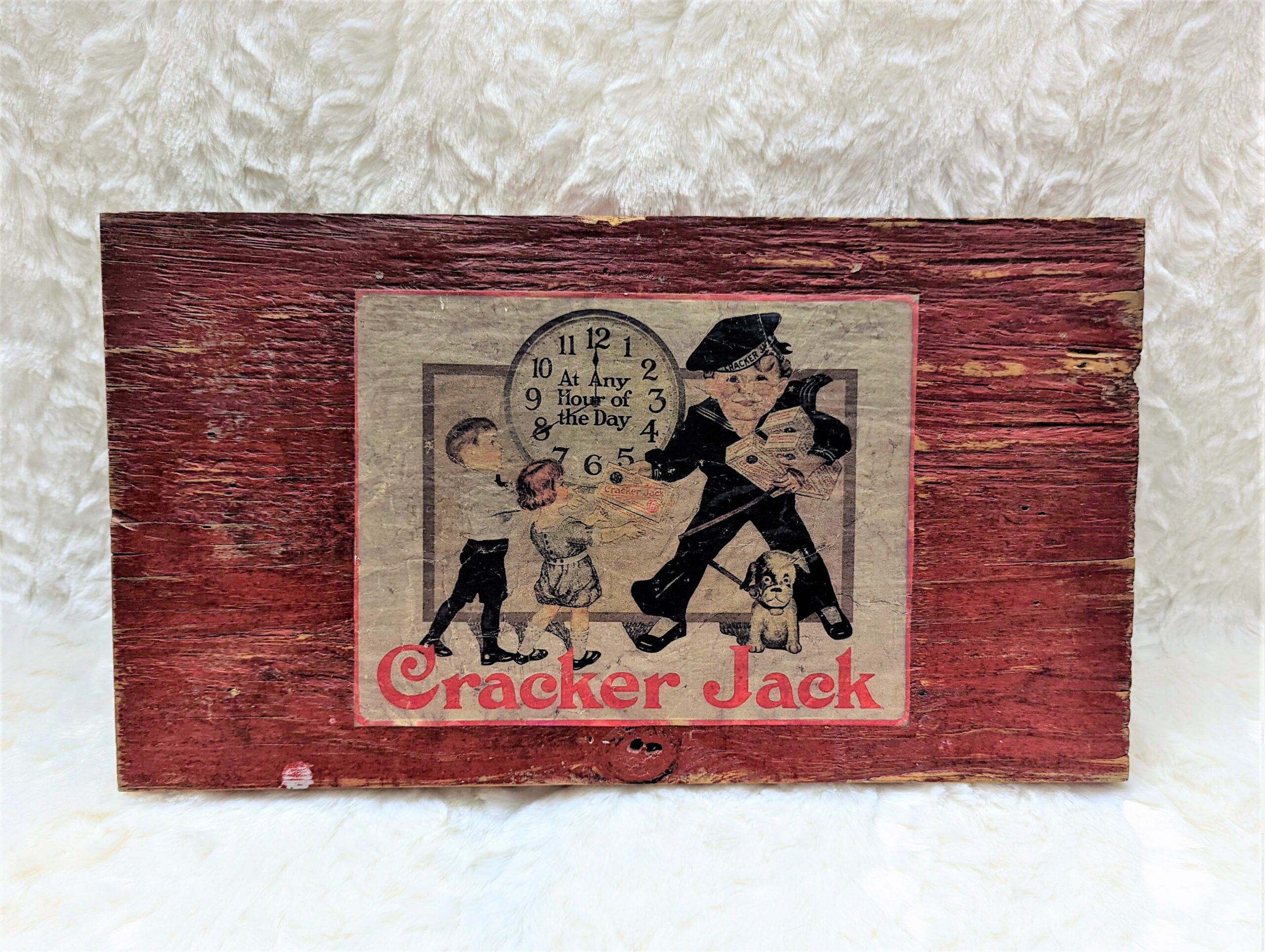 Cracker Jack Folk Art Sign Kat's Place Antiques & Collectibles