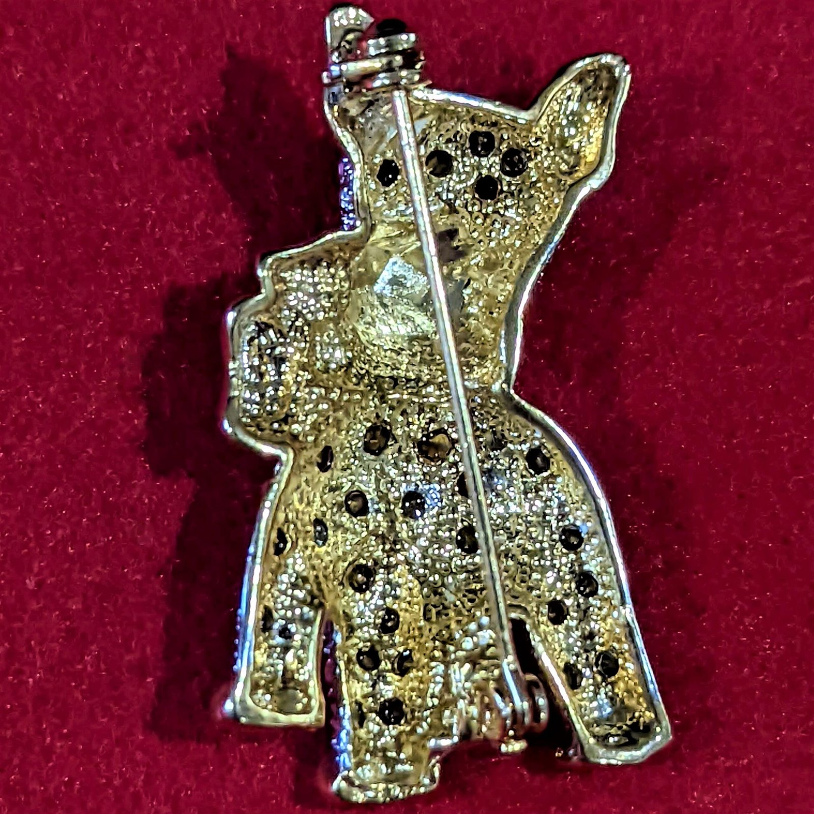Terrier Dog Rhinestone Pin