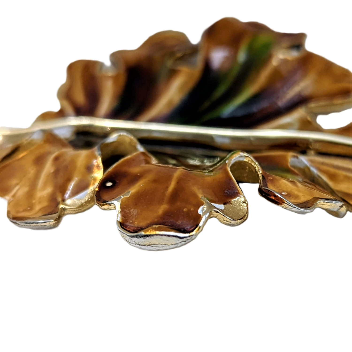 Weiss Large Autumn Leaf Brooch