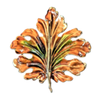 Weiss Large Autumn Leaf Brooch