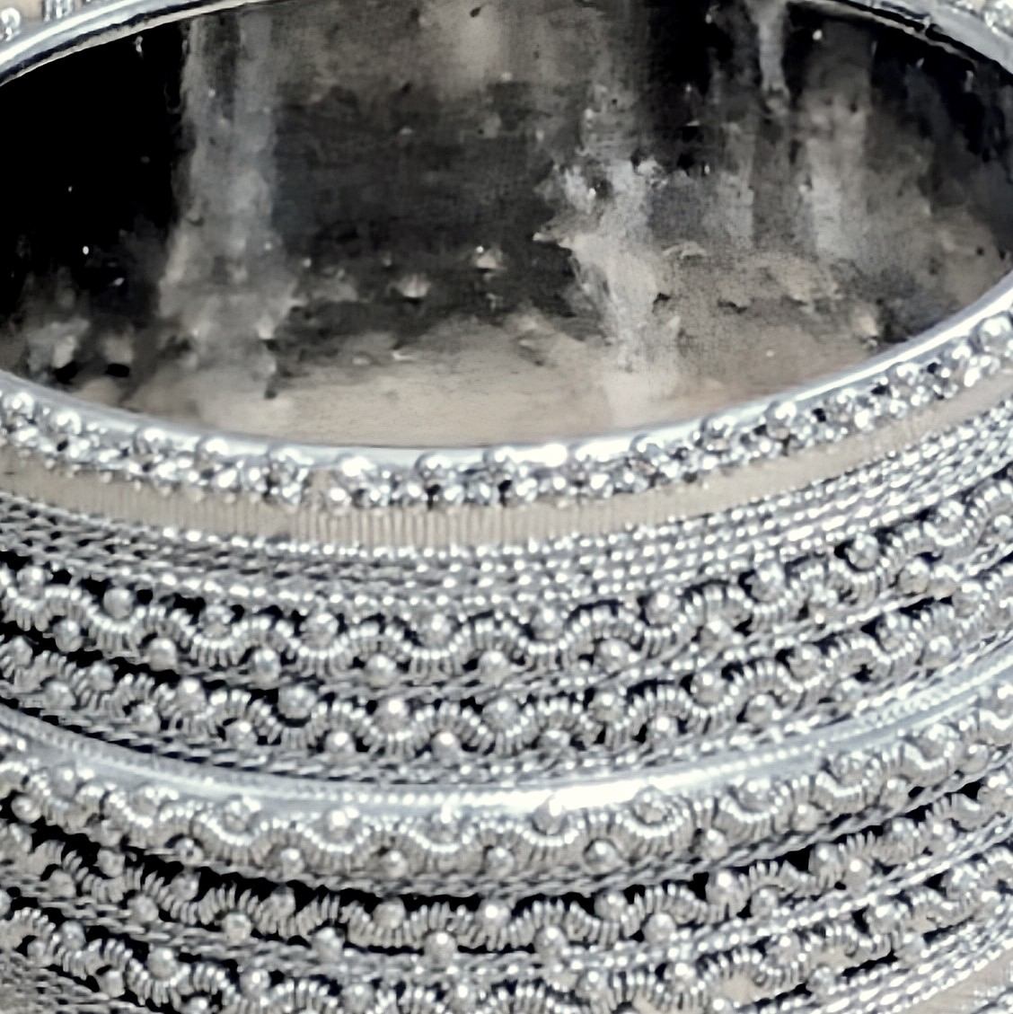 Intricate Woven Wire Cuff - Image 3