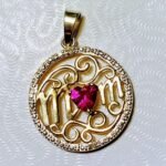 HAN Mom Ruby Heart Necklace