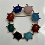 Mulit-color scarab pin