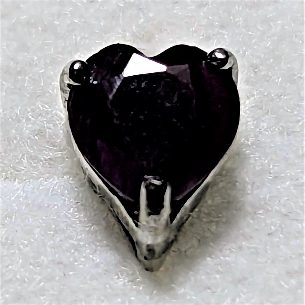 Ruby Red Heart Earrings - Image 3