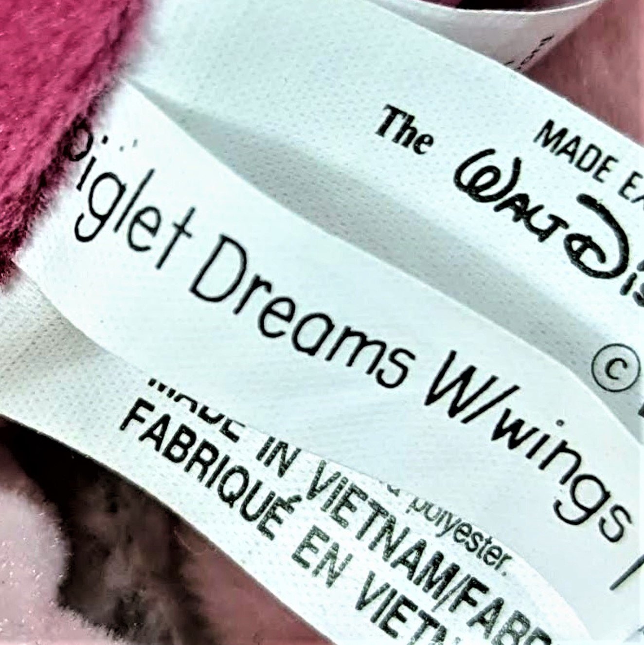 Disney piglet dreams with wings