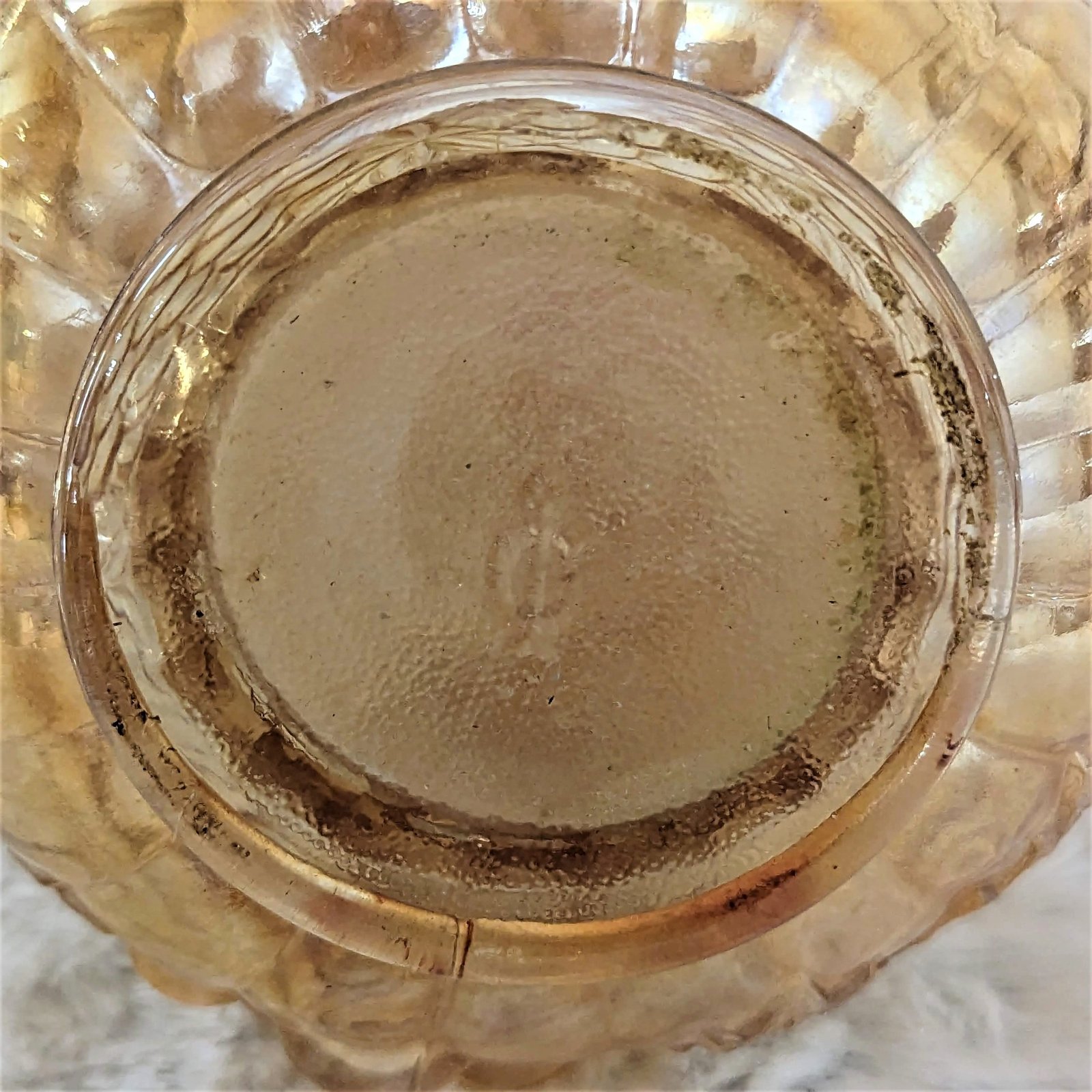 Imperial Golden Carnival Glass Decanter