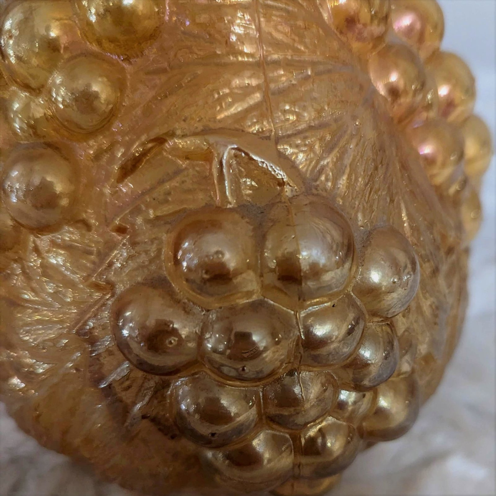 Imperial Golden Carnival Glass Decanter