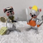 Sold Annalee 1965 Boy & Girl Tennis Dolls