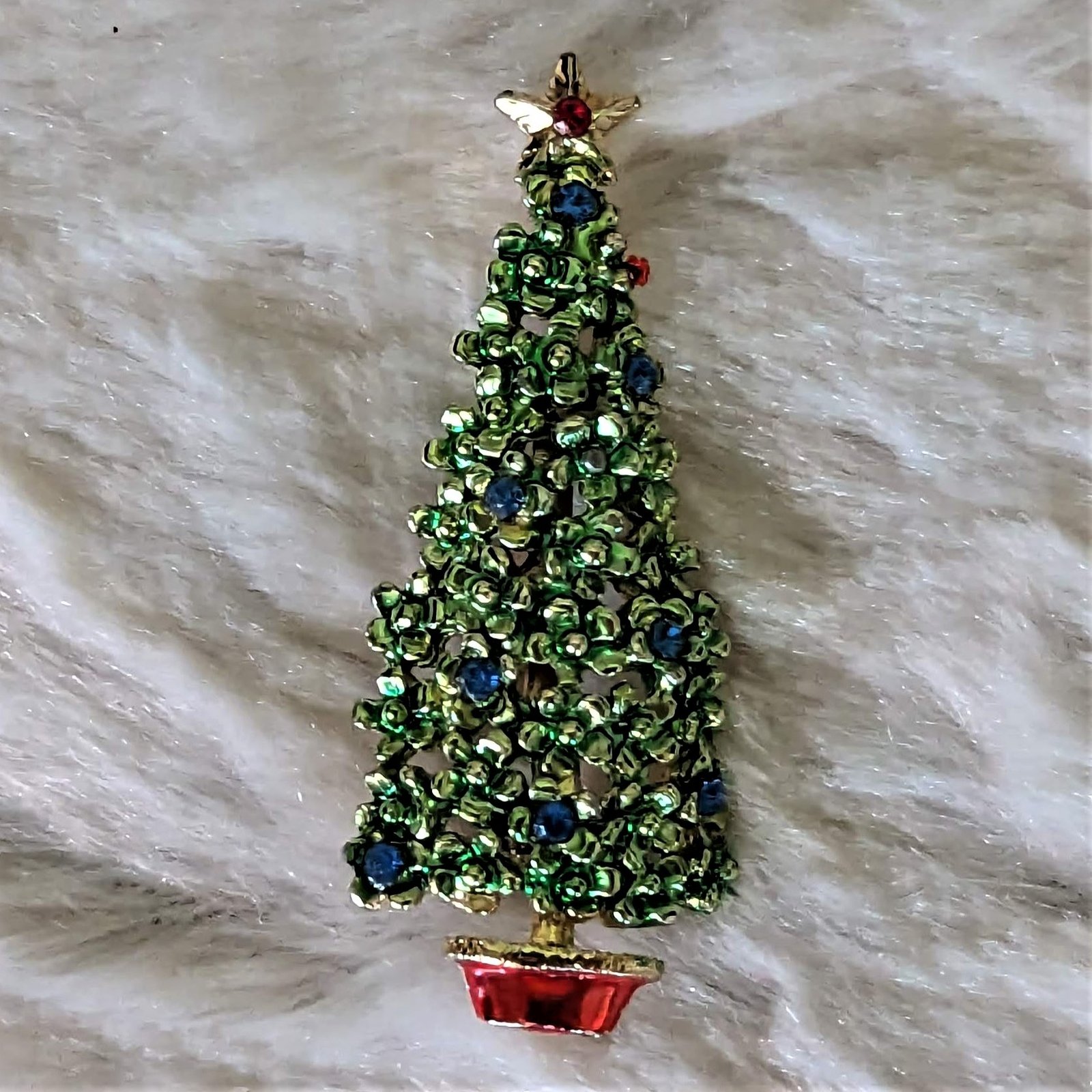 Christmas candy cane pin