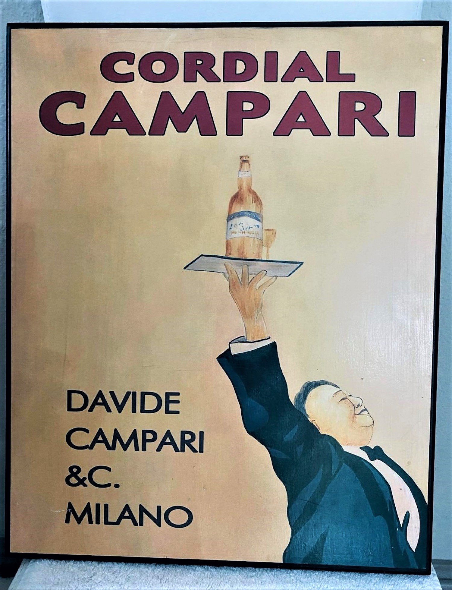 Cordial Campari Wooden Wall Decor
