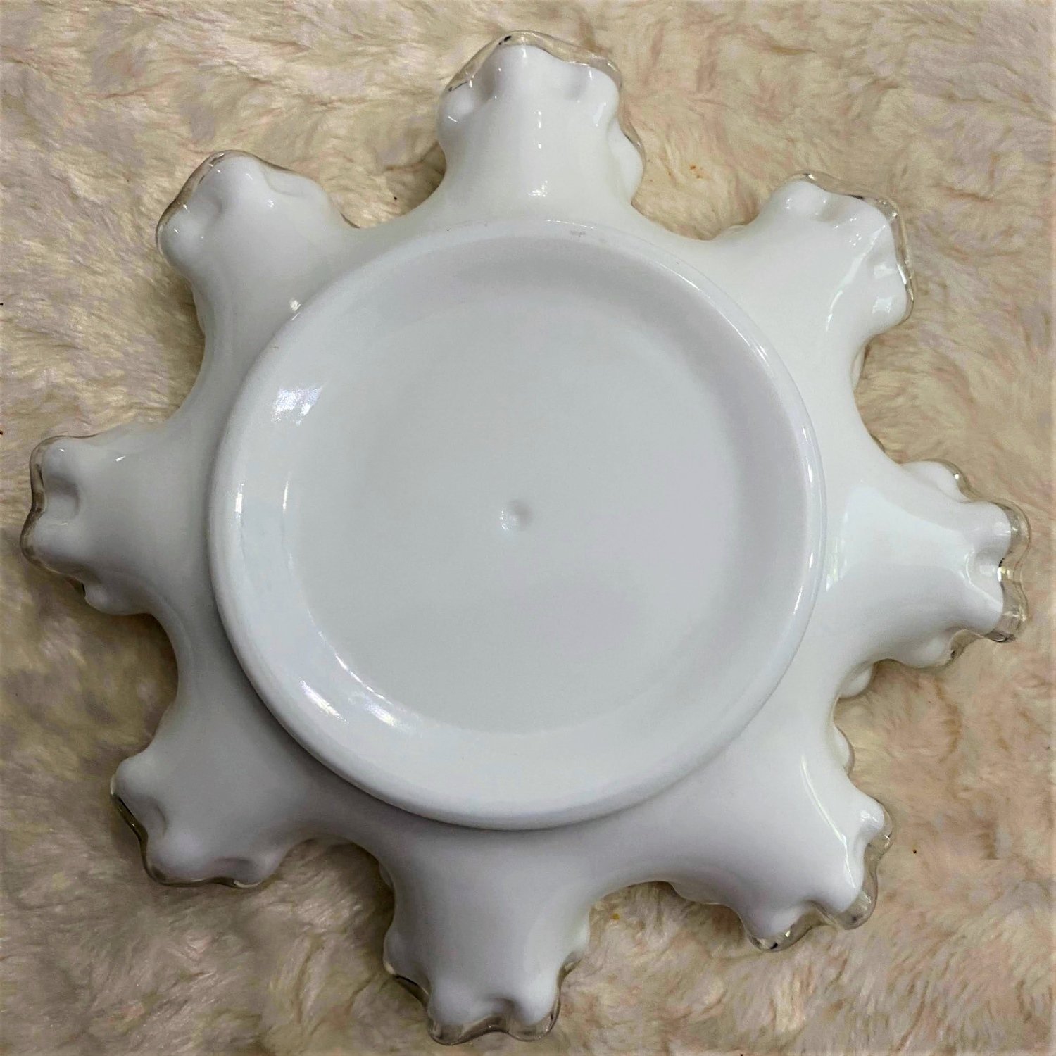 Fenton White SilverCrest Bowl