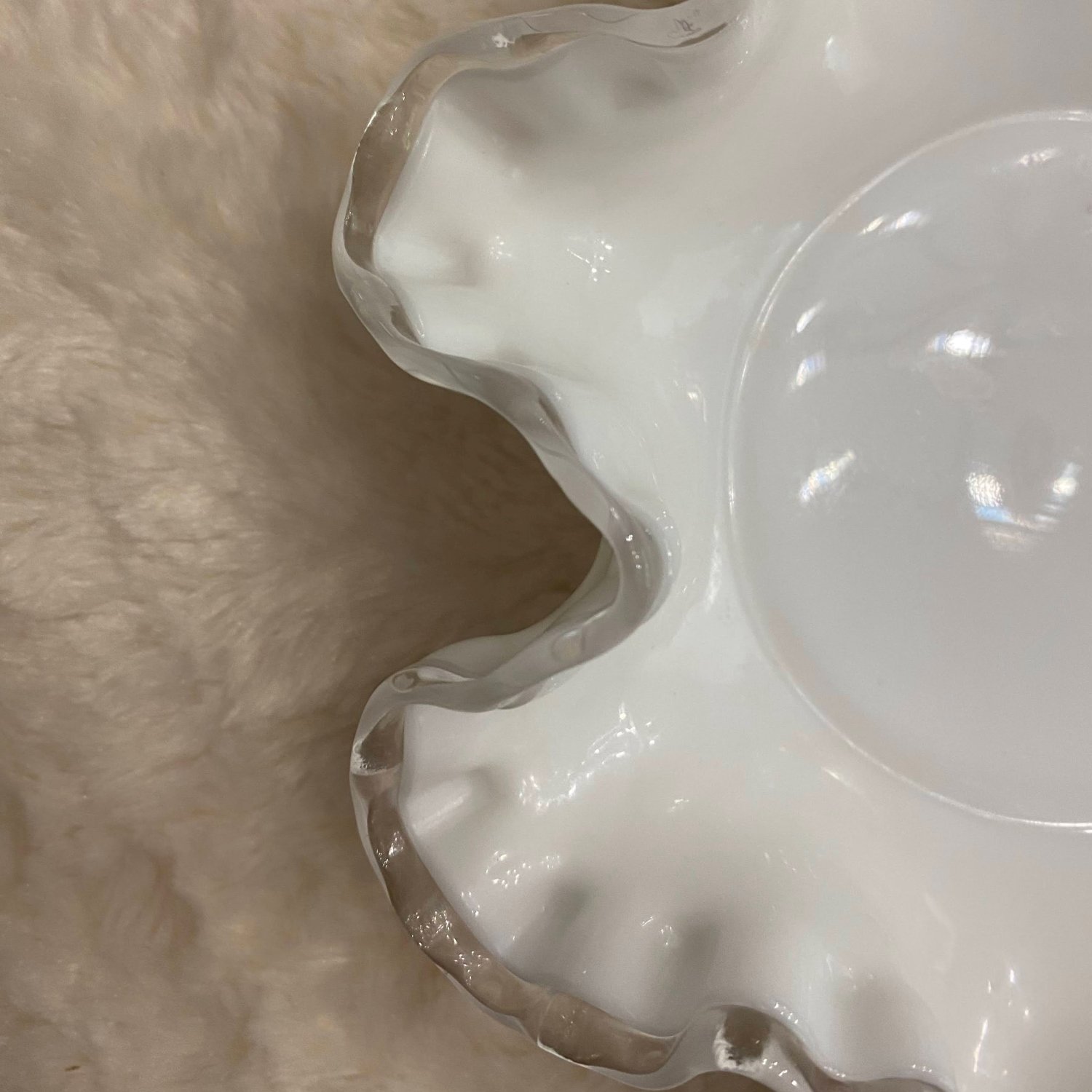 Fenton White SilverCrest Bowl