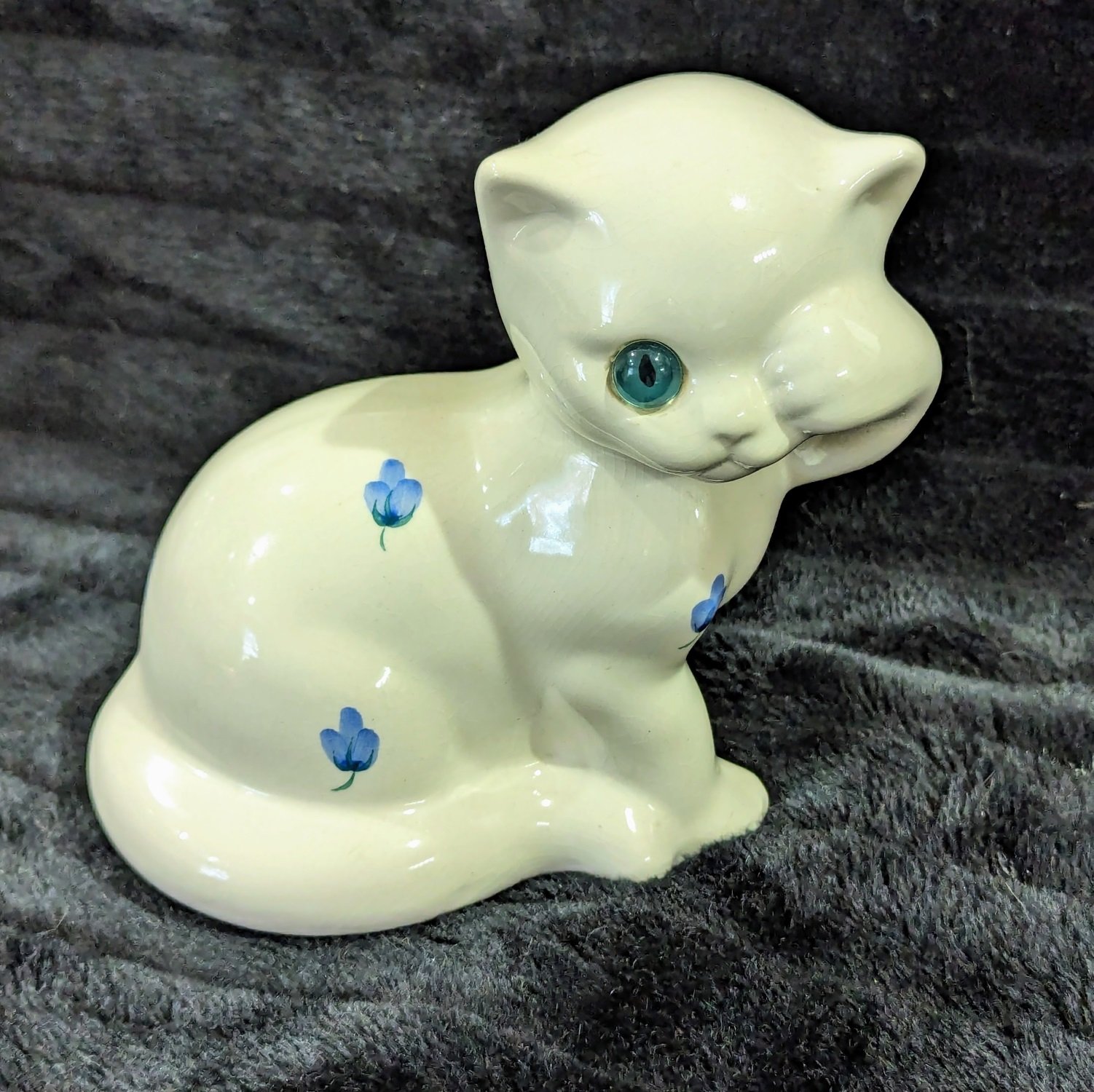 Three Porcelain Cat Figurines
