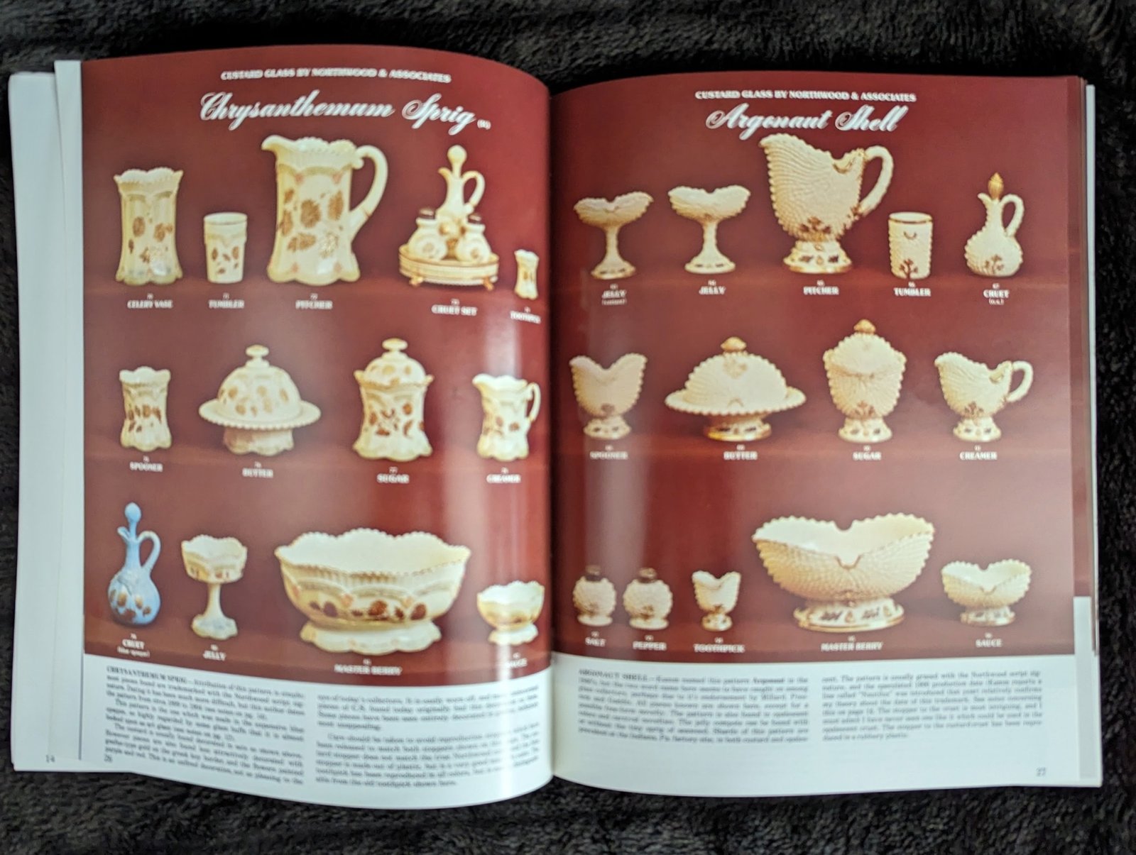 Victorian Custard Glass Book