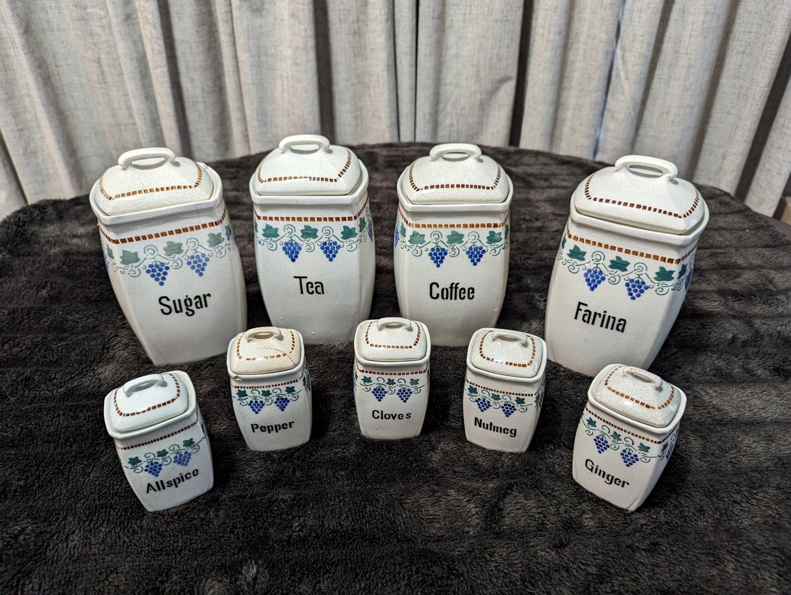 Royal Delft Canisters