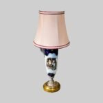 Antique 19th Century Shakespearian Ceramic Lamp