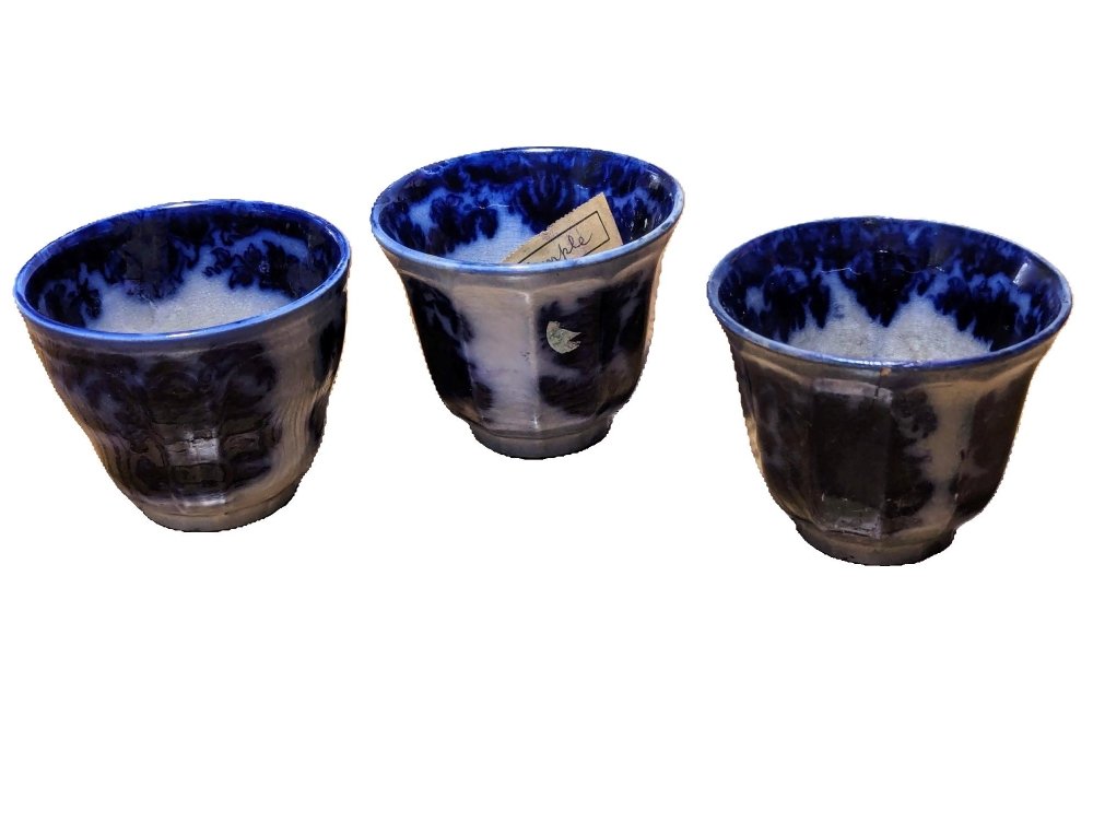 Three Antique 19th Century-Wedgwood Temple Cups