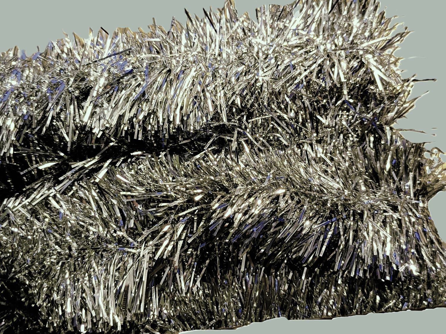 Four Strands Vintage Silver Tinsel Group - Image 5