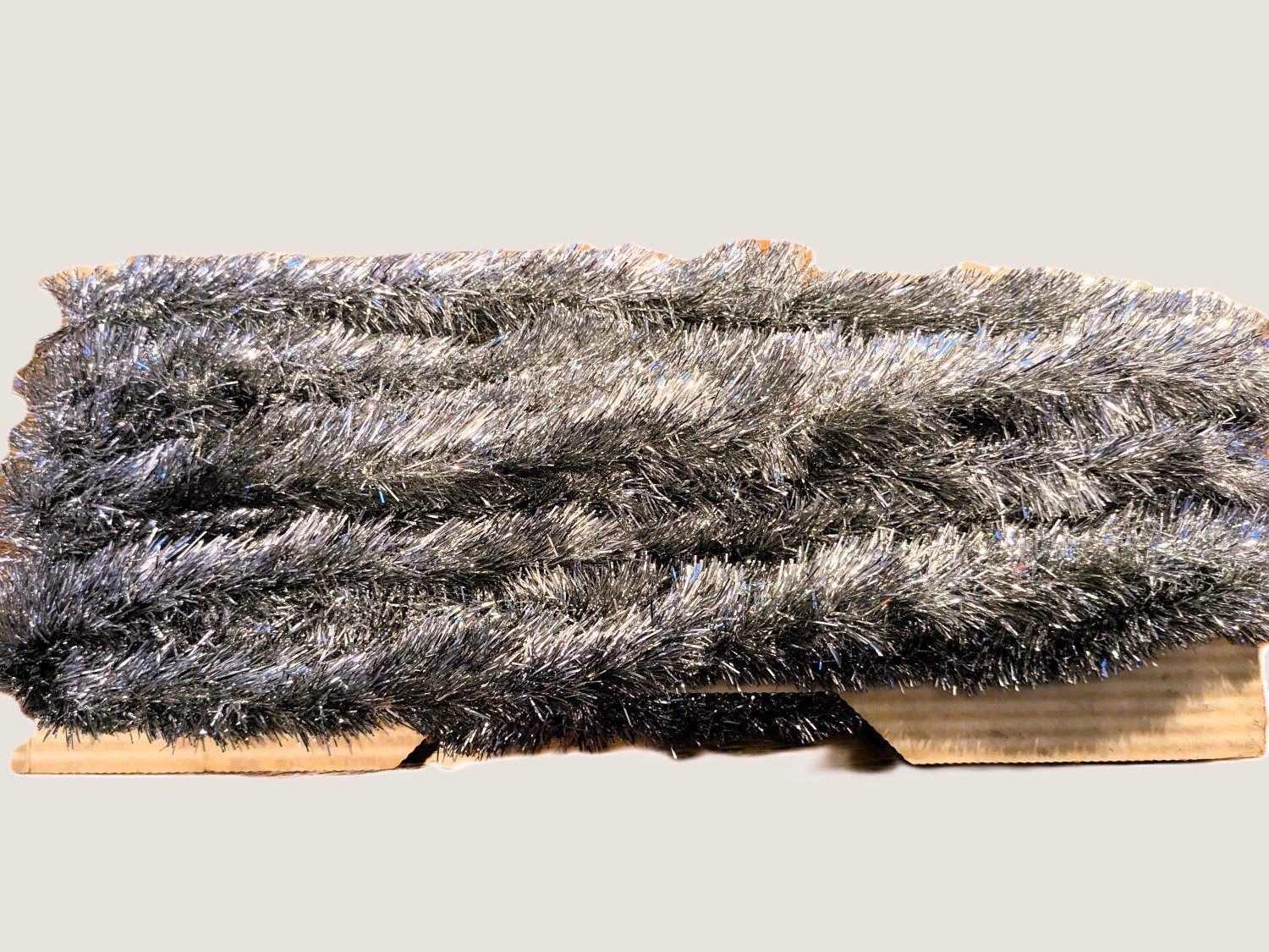 Four Vintage Strands of Silver Tinsel Group