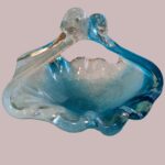 Murano Blue & White Glass Dish