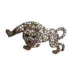Crystal Wild Cat Brooch