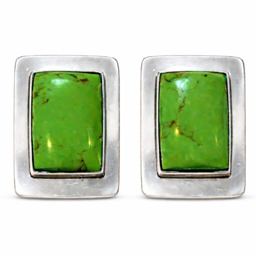 Taxco Green Turquoise Earrings