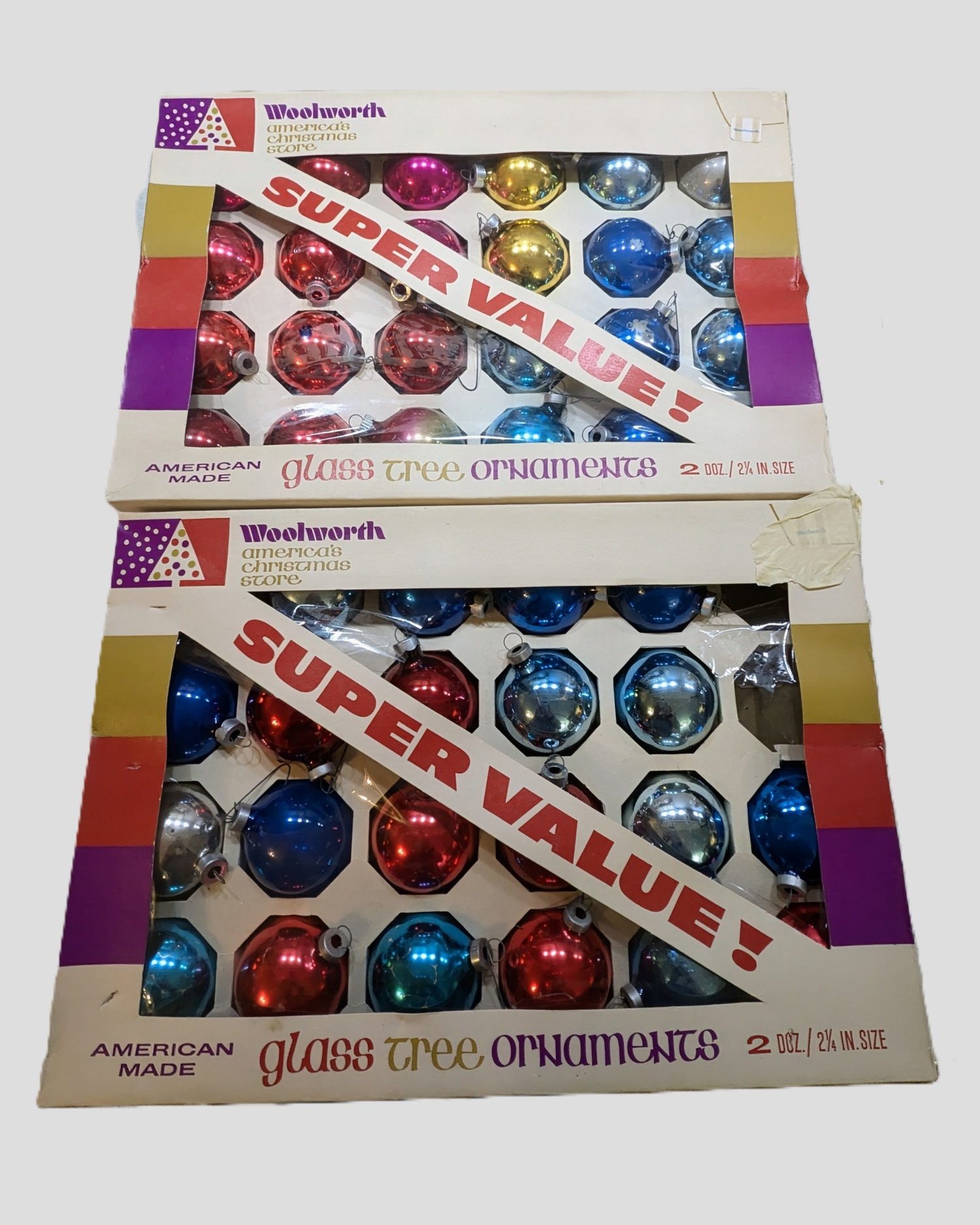 Vintage Woolworth Christmas Store Ornaments