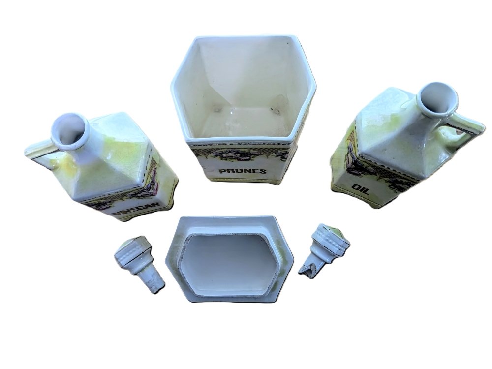 Czech Luise Condiments & Prunes Canisters