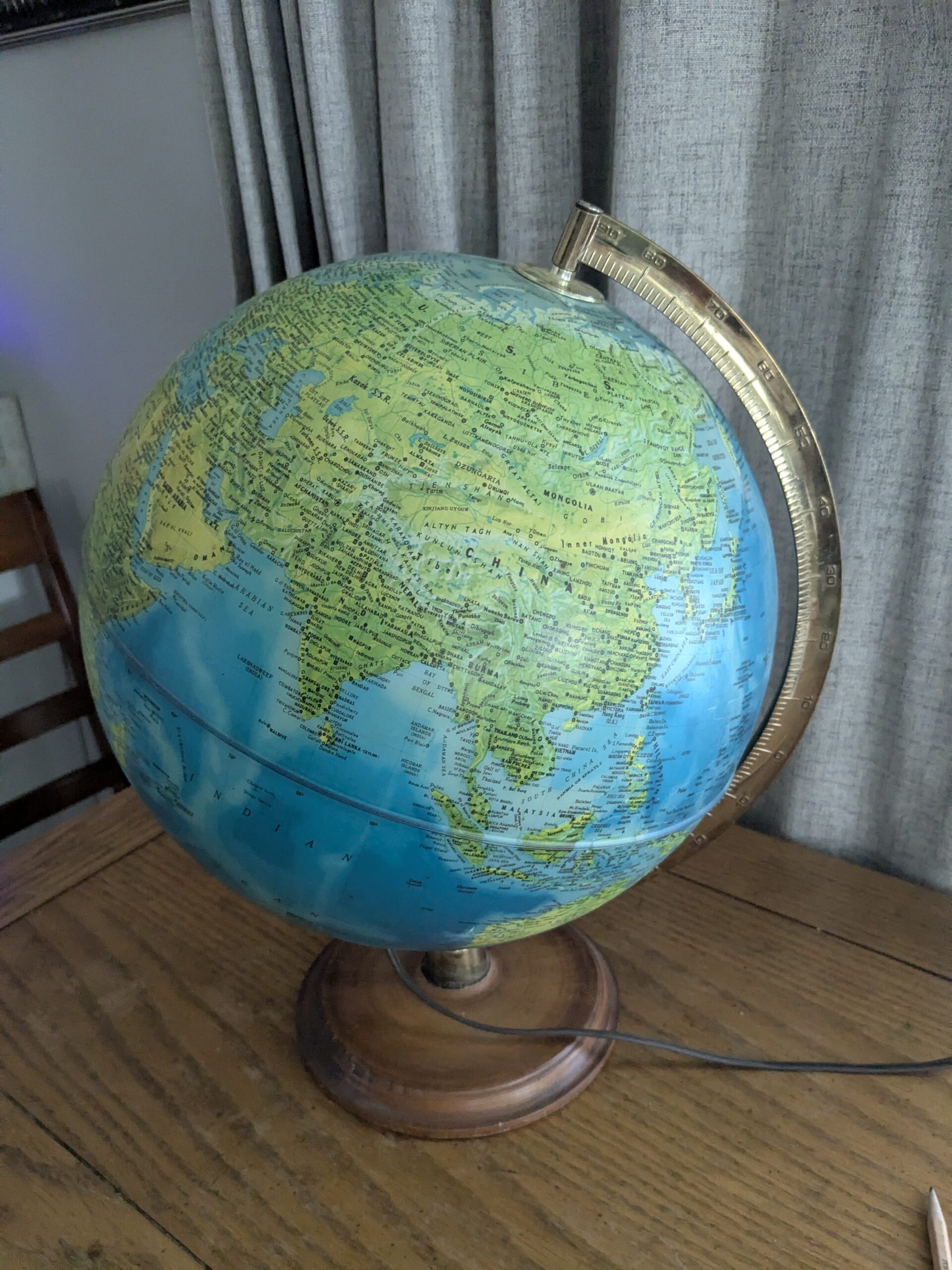 Vintage Heritage World Globe